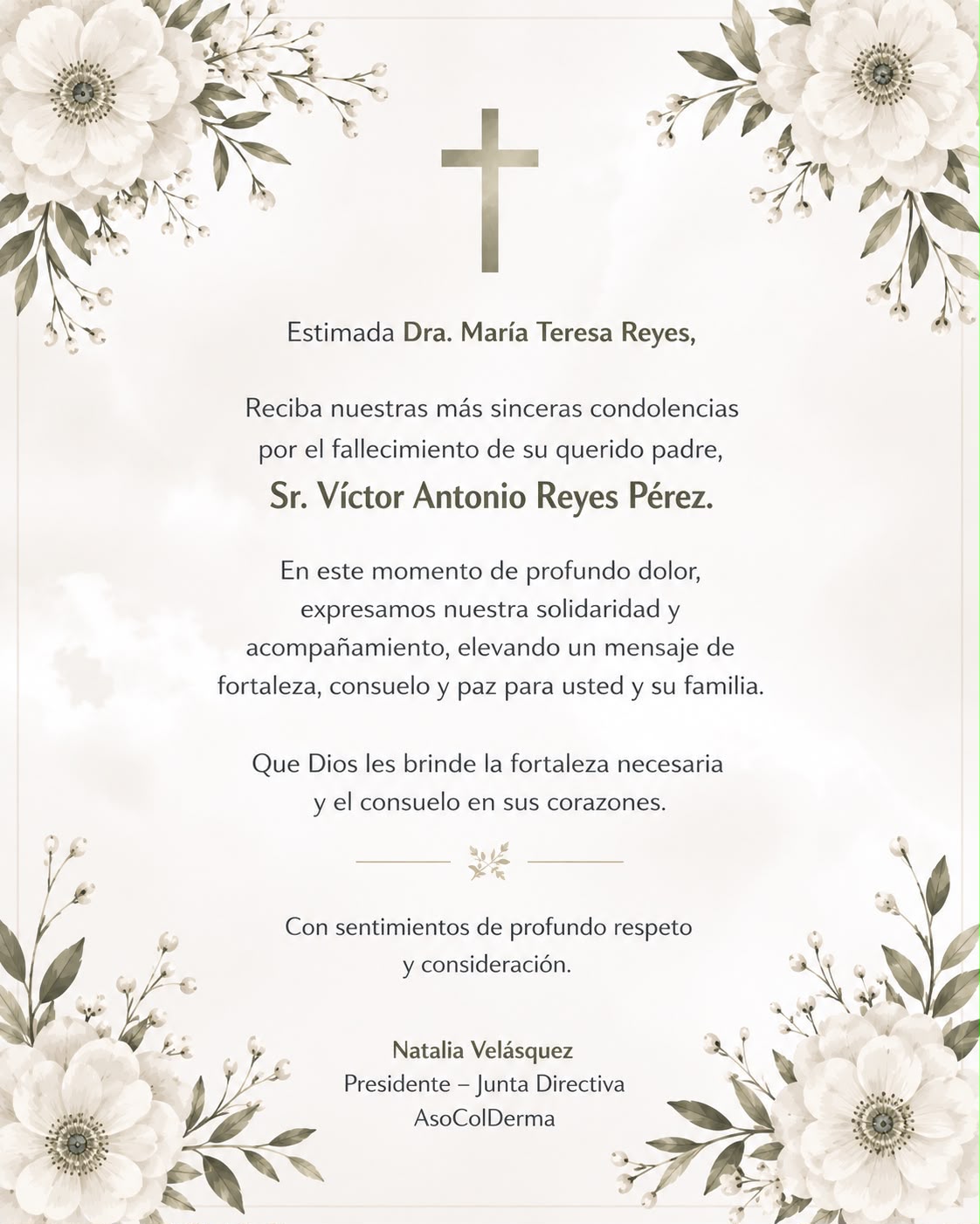 condolencias